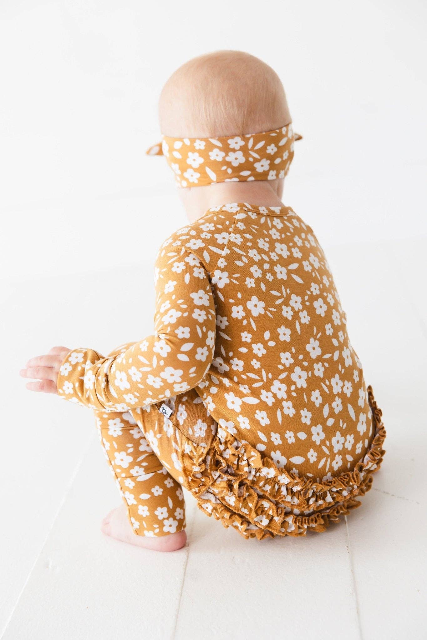Jammie Session Bamboo Romper - Honey Blooms