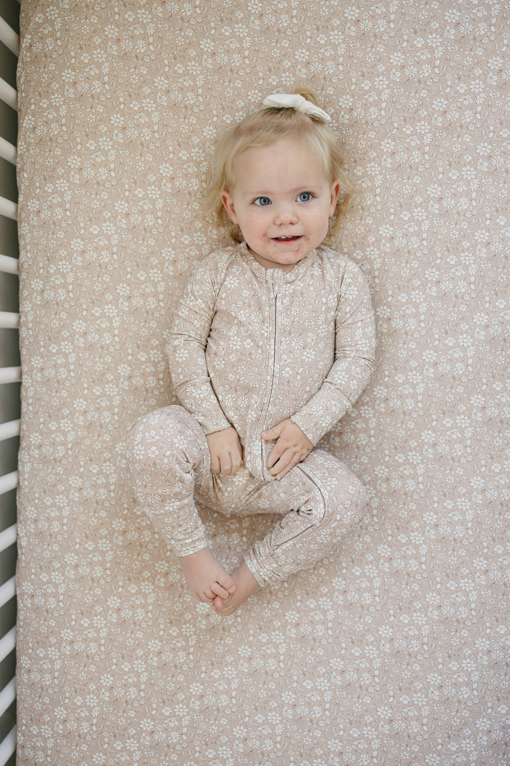 Little Joy Co. Bamboo Zippy Romper - Dainty Ditsy