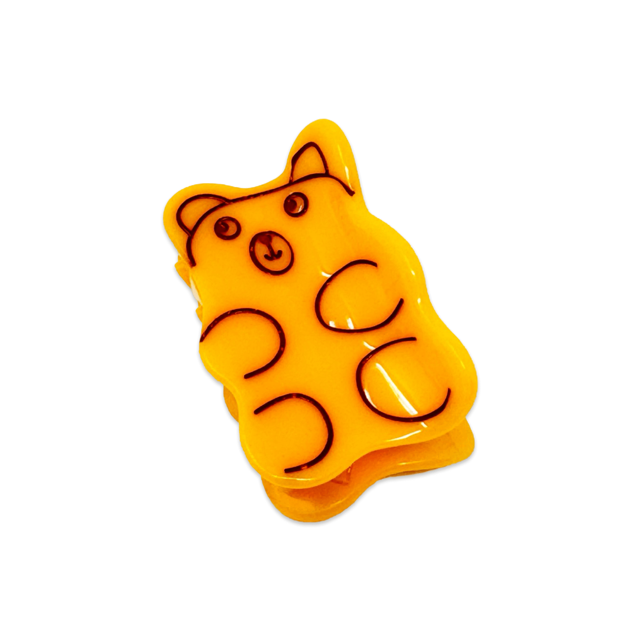 Jenny Lemons Hair Claw Clip - Mini Yellow Gummy Bear