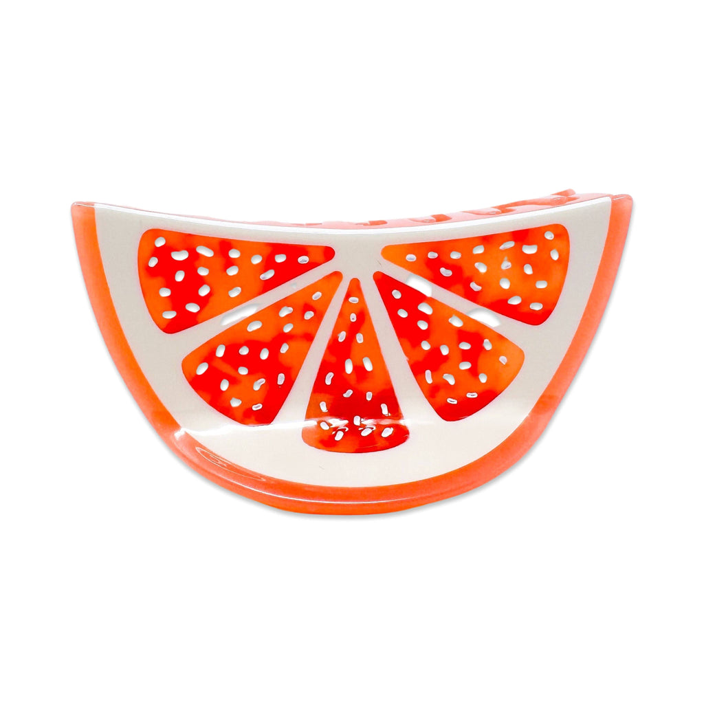 Jenny Lemons Hair Claw Clip - Large Grapefruit Slice