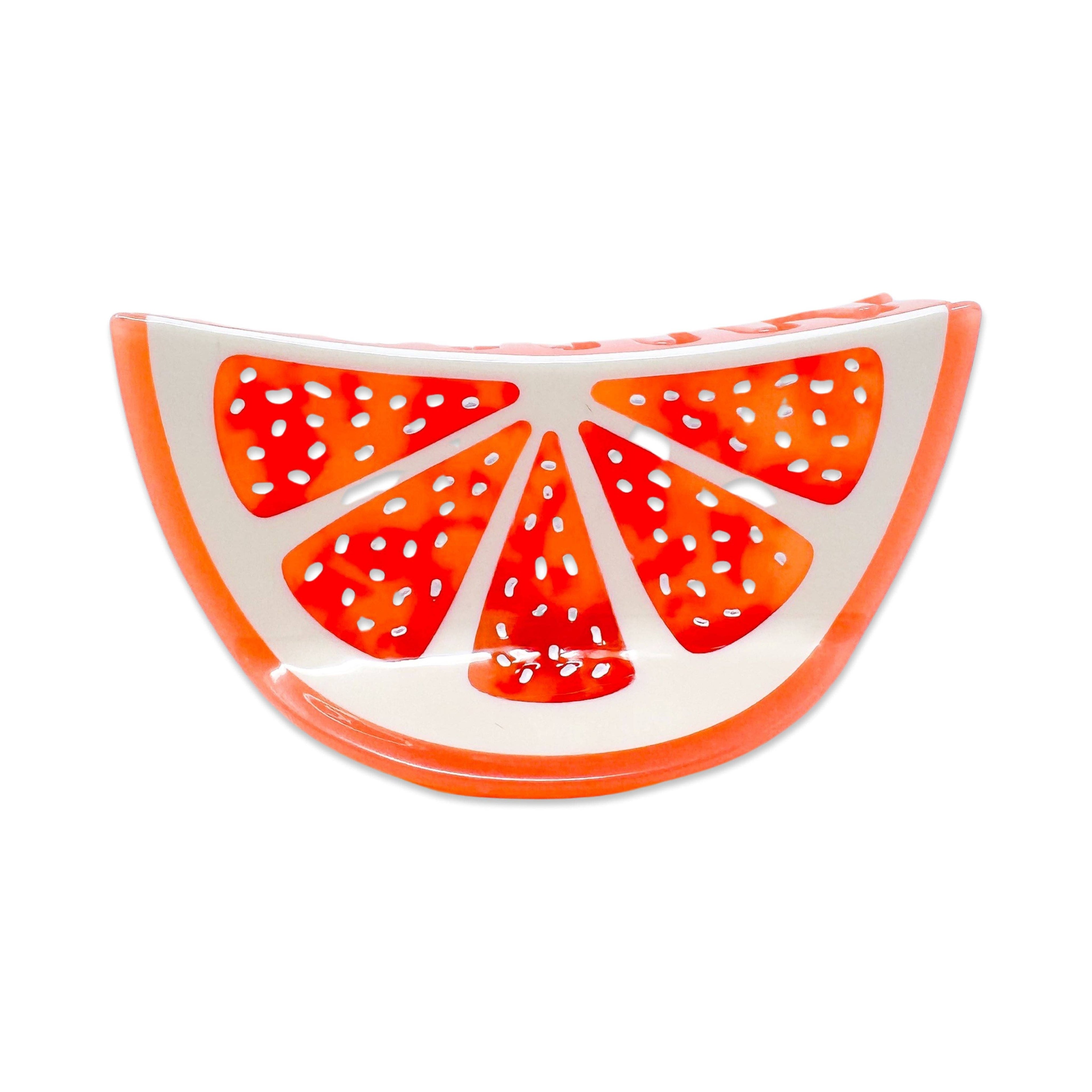 Jenny Lemons Hair Claw Clip - Large Grapefruit Slice