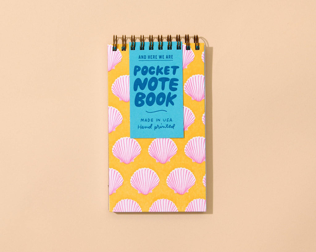 And Here We Are Spiral Notebook - Pink Shells