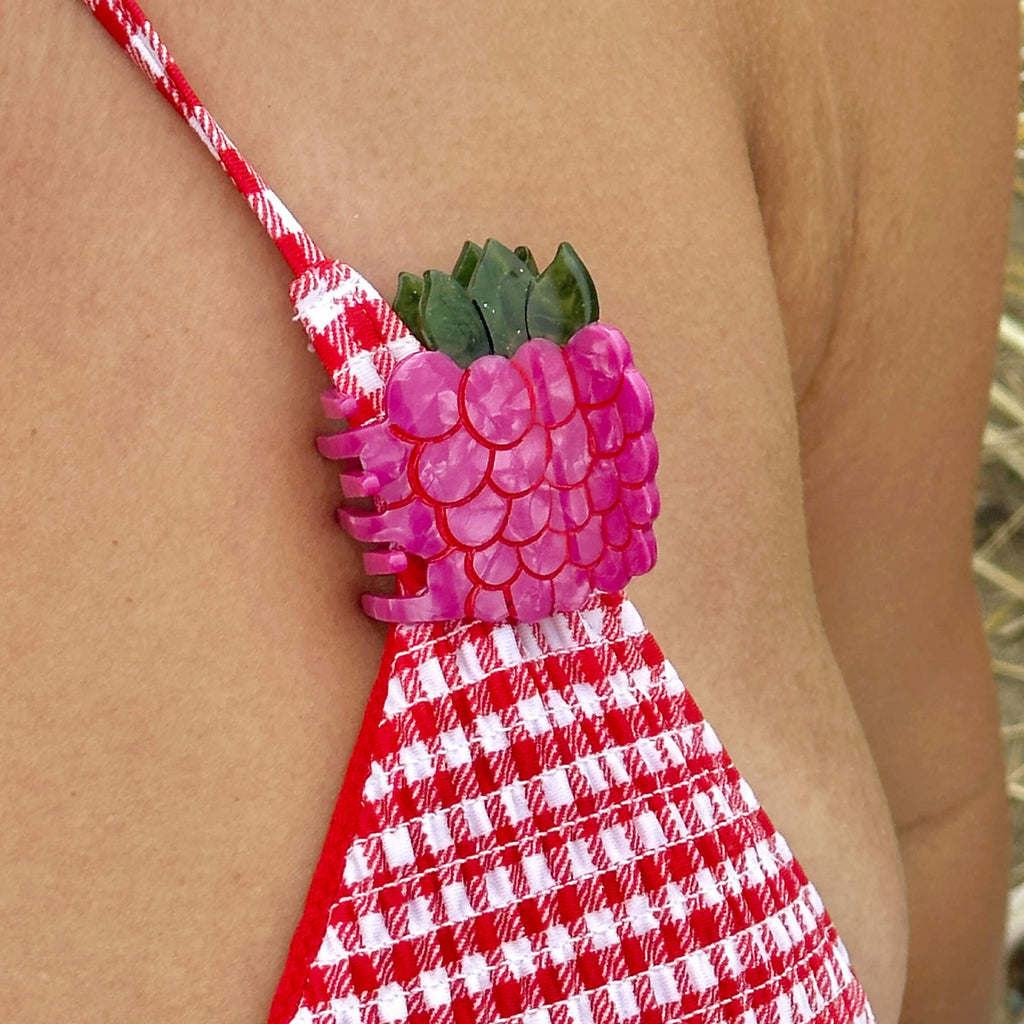 Jenny Lemons Hair Claw Clip - Mini Raspberry