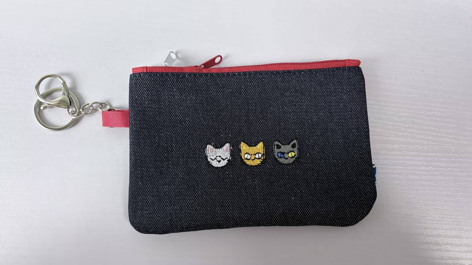 Karepango - Denim Coin Wallet - Cat