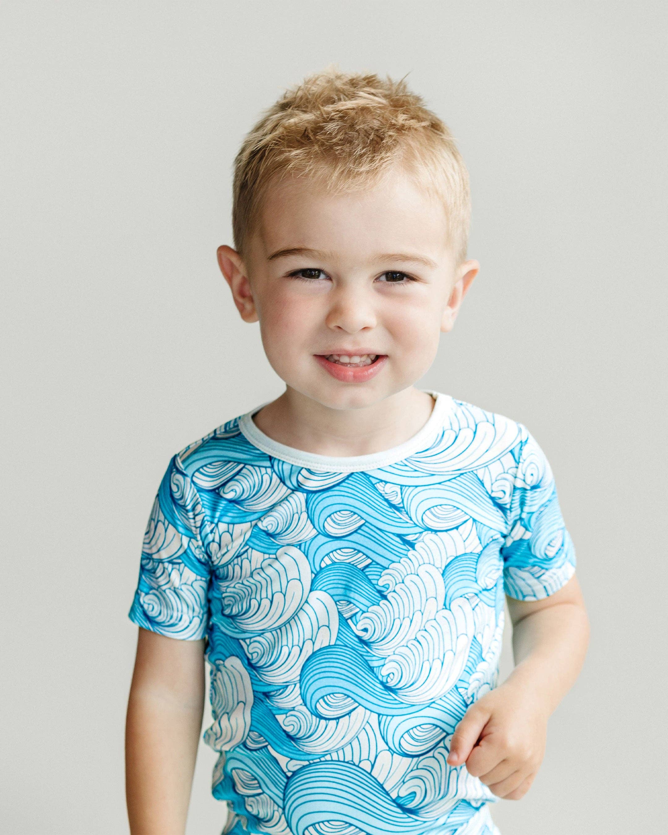 Lucky Panda Kids Bamboo Shorts PJs - Delmar