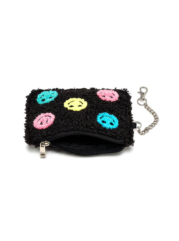 Living Royal Keychain Pouch - Multi-Colored Happy Faces