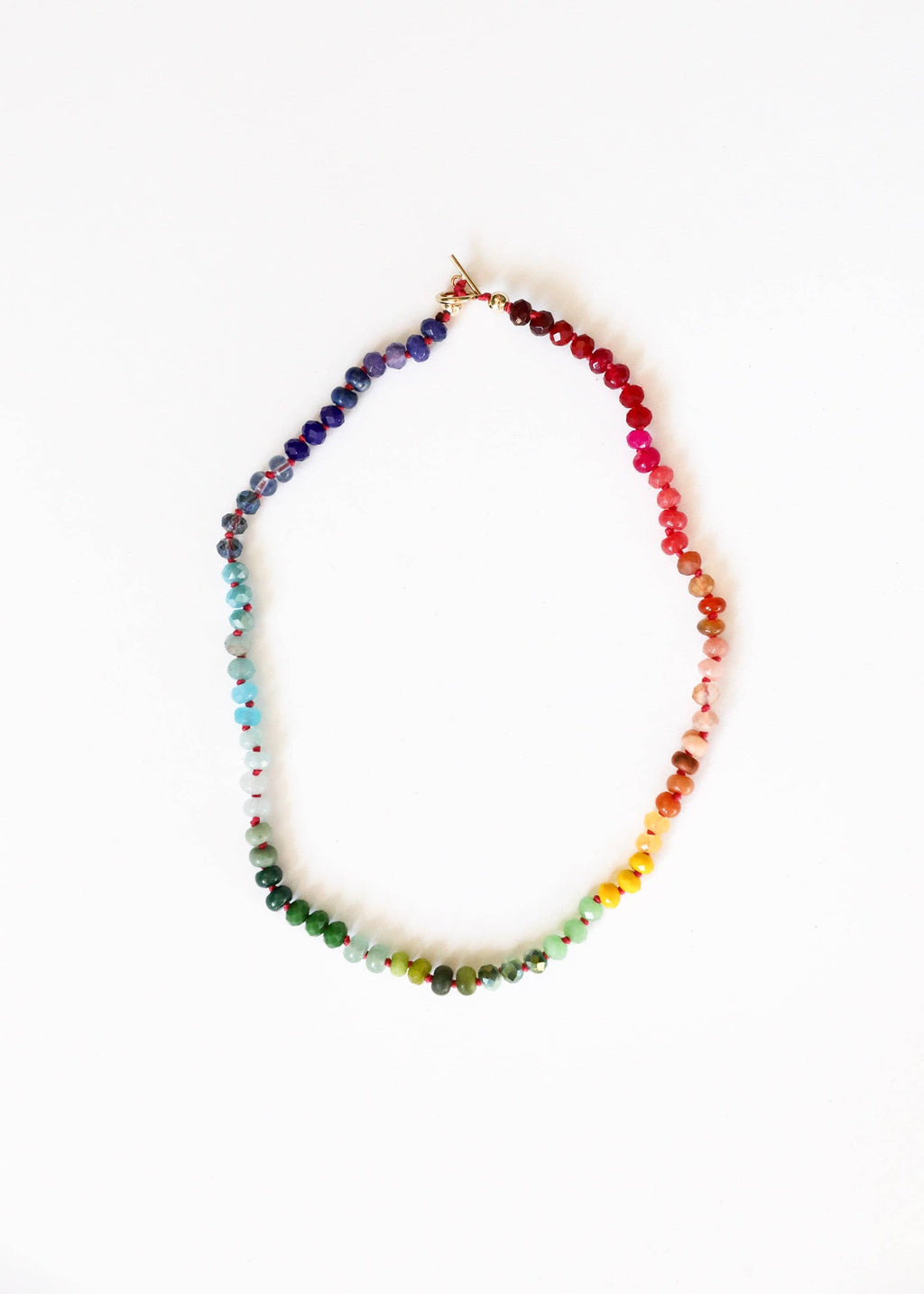 CanyonLeaf - Natural Gemstone Necklace + 14k Gold Filled Toggle - Key West