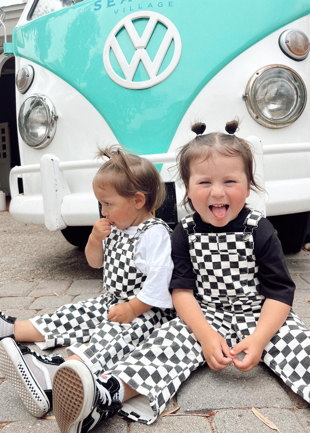 Little Trouble - Classic Checker Overalls