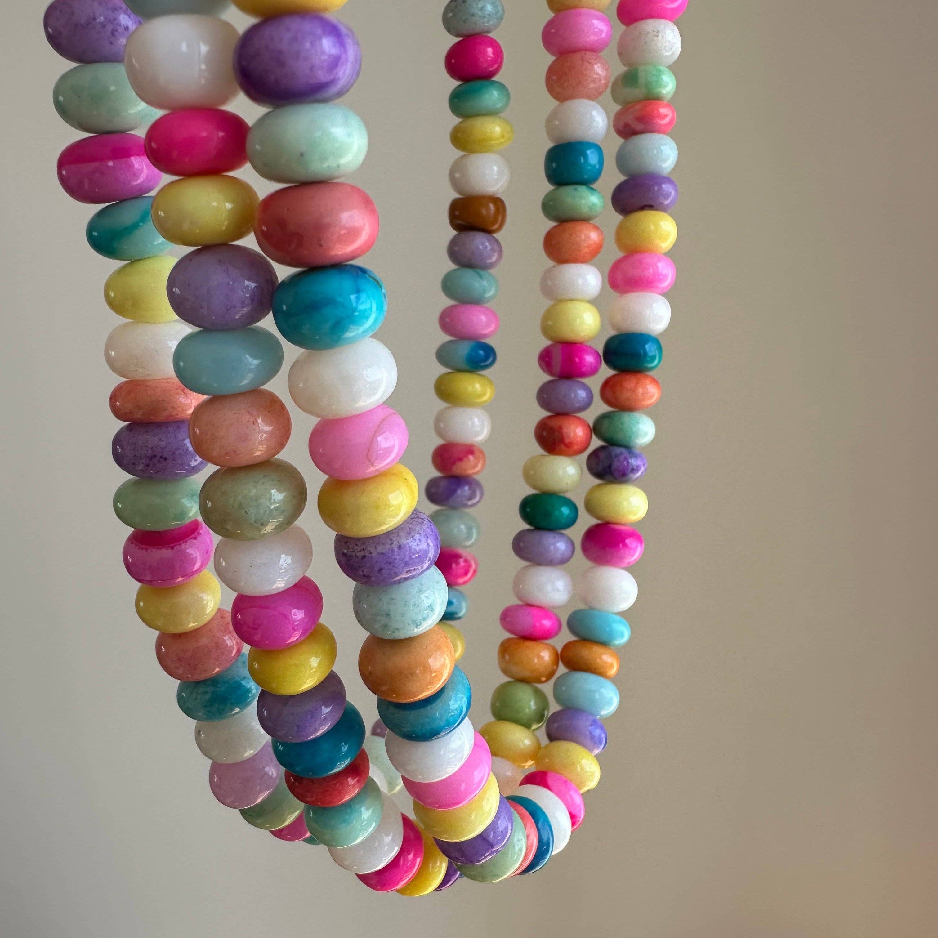 Anokhi Green Handmade Gemstone Necklace - Candy Opal