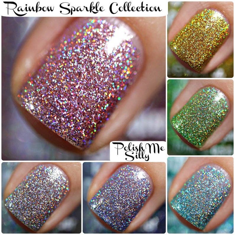 Polish Me Silly Nail Polish - Show Off (Rainbow Sparkle)