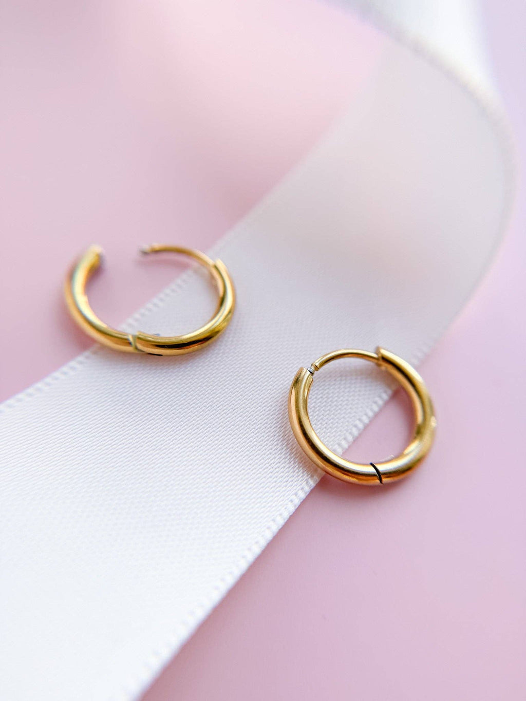 Desert Peach - Huggie Hoops