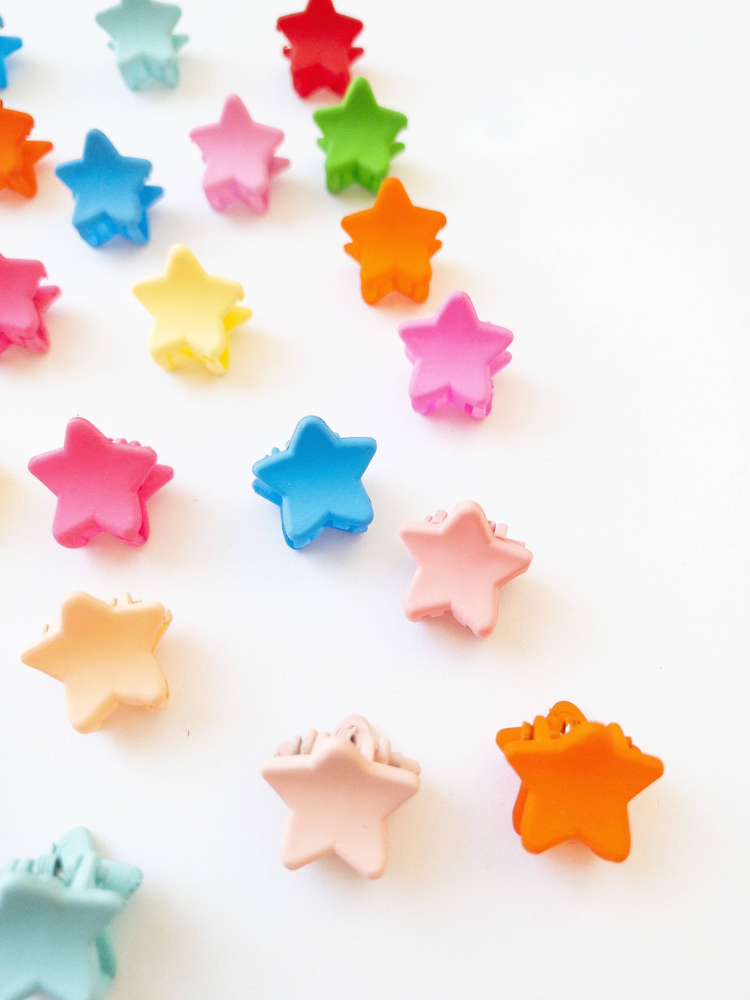 Eggy Cakes - Mini Star Hair Clips - 36 Pack