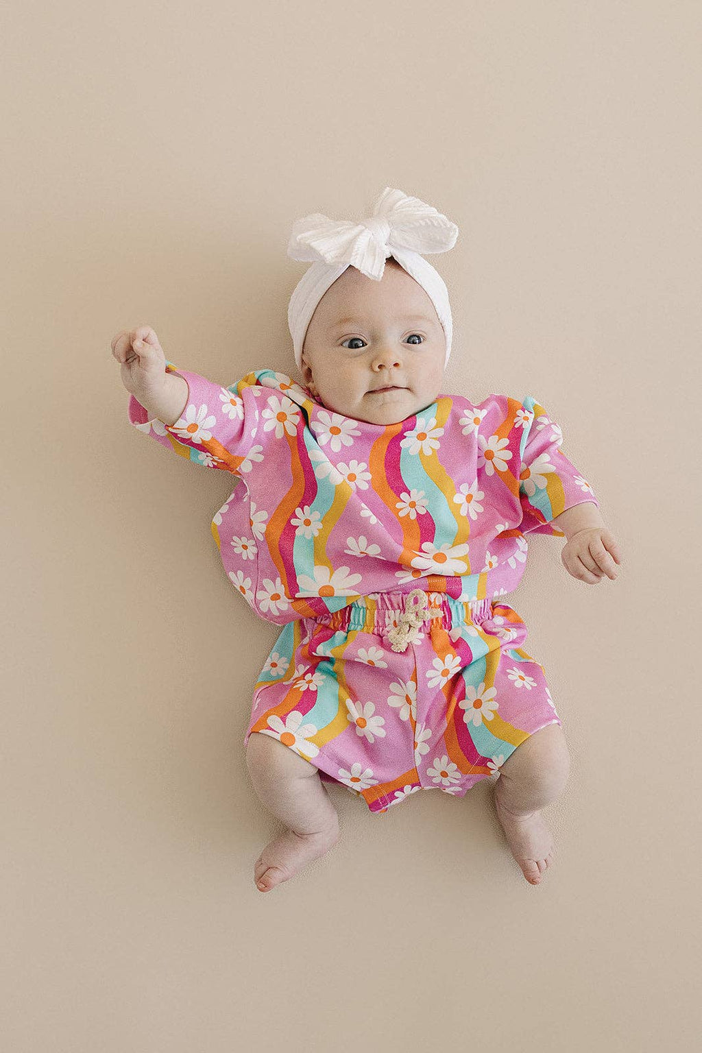 Lucky Panda Kids Shorts Set - Groovy Daisy