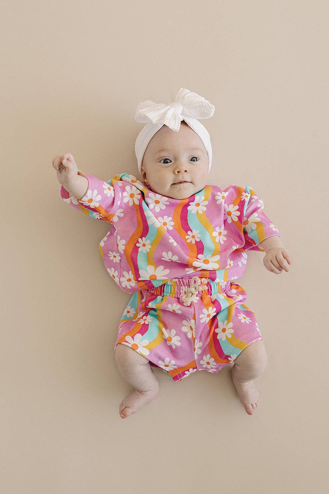 Lucky Panda Kids Shorts Set - Groovy Daisy