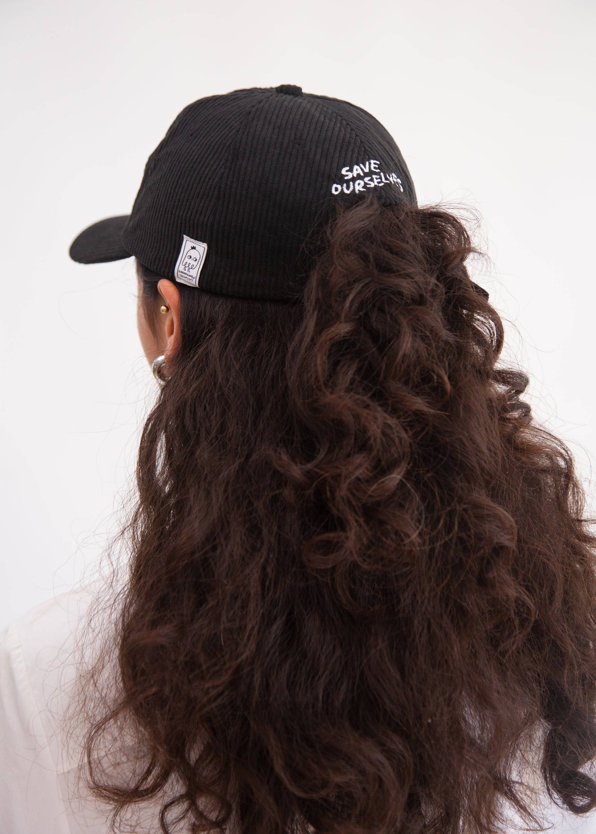 Karepango - SIDEKICK: Black Corduroy Baseball Cap