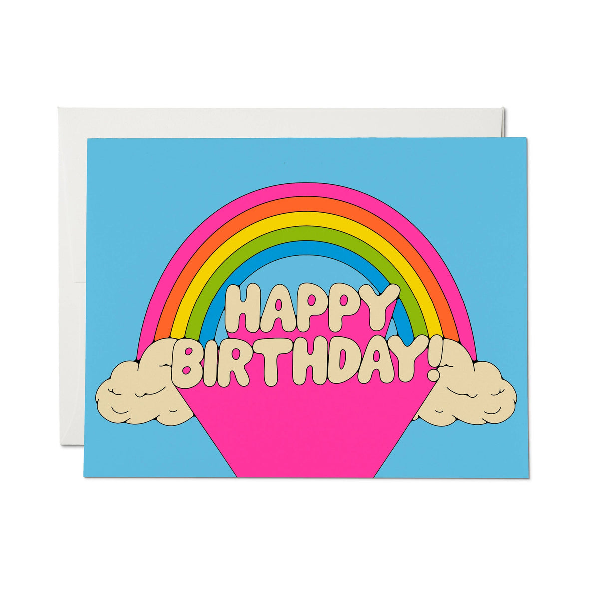 Red Cap Cards - Happy Birthday Rainbow Greeting Card