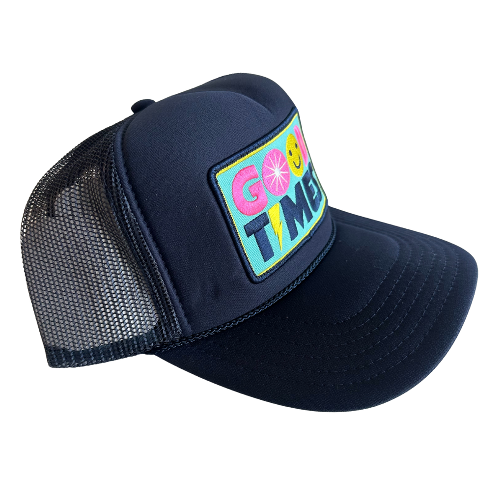 Local Beach Trucker Hat - Good Times (Black)