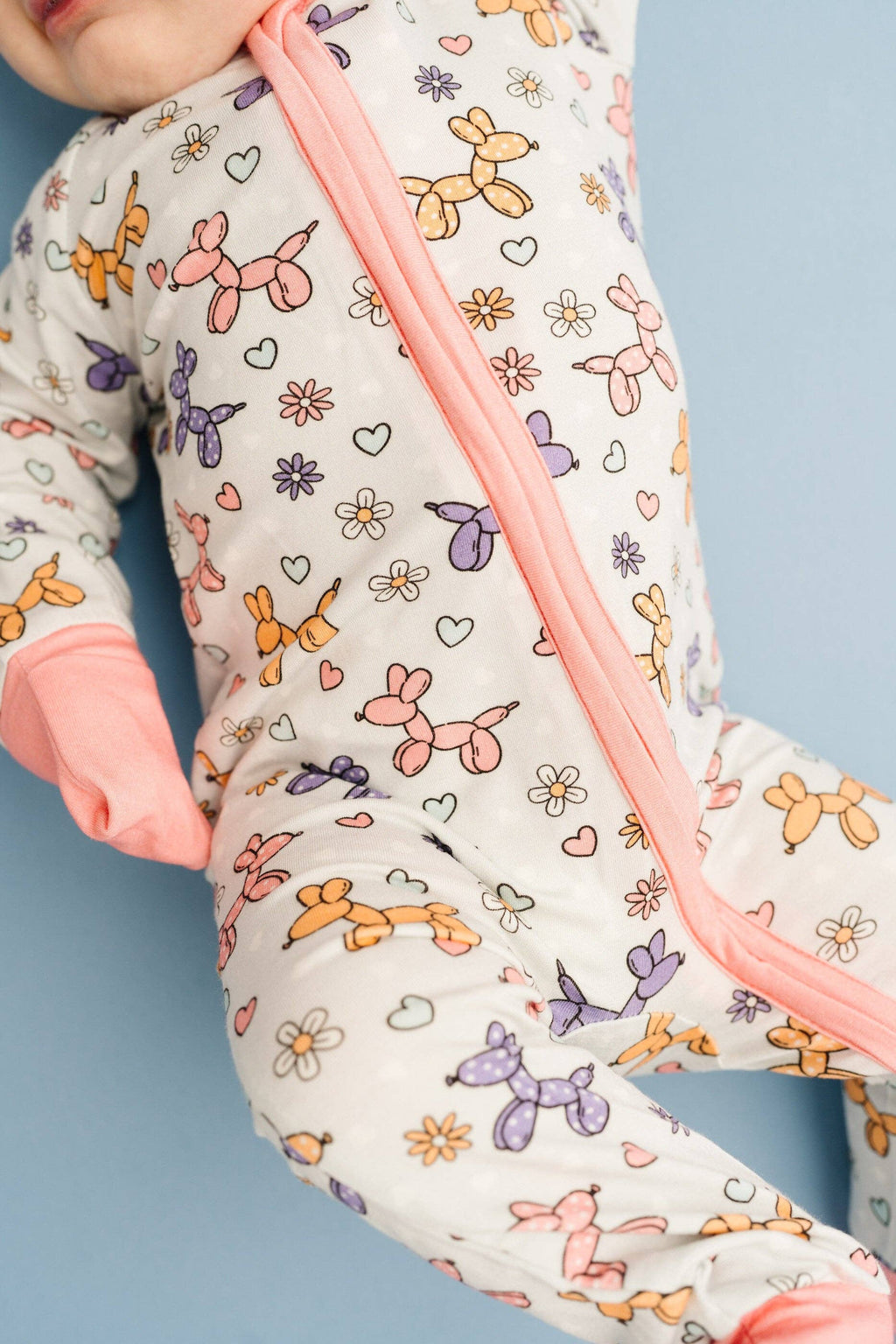 Little One Shop Bamboo Convertible Romper - Balloon Besties