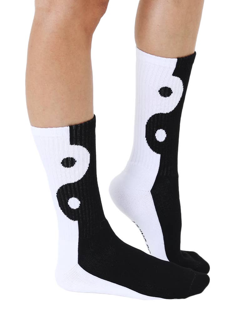 Living Royal Crew Socks - Yin Yang
