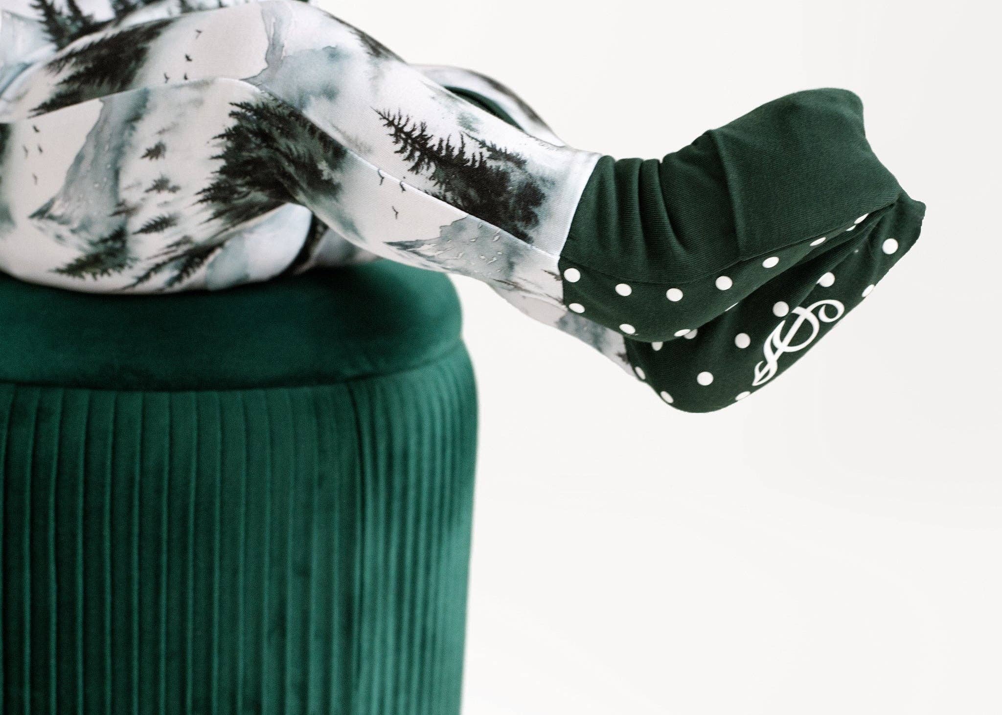 Jammie Session Bamboo Romper - Mountain Mist