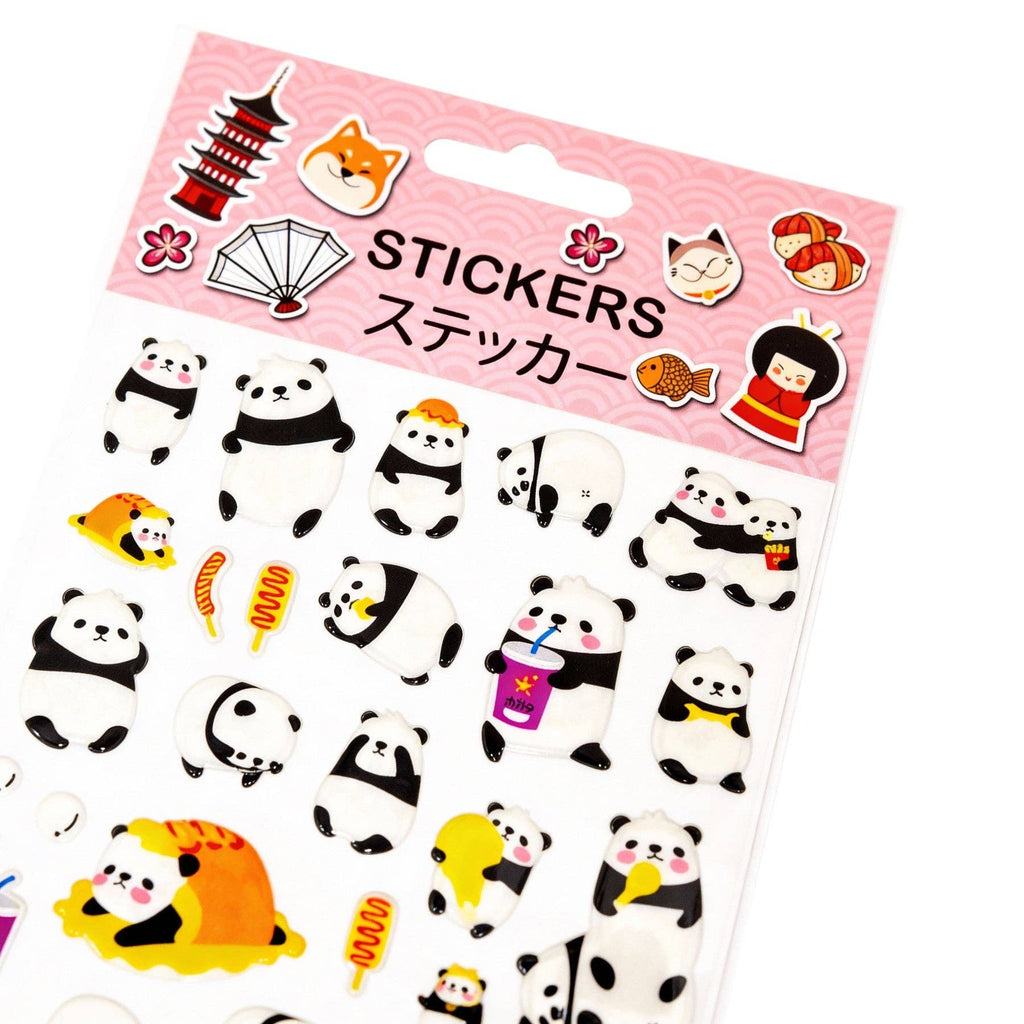 Urban Tokyo Puffy Stickers - Playful Panda