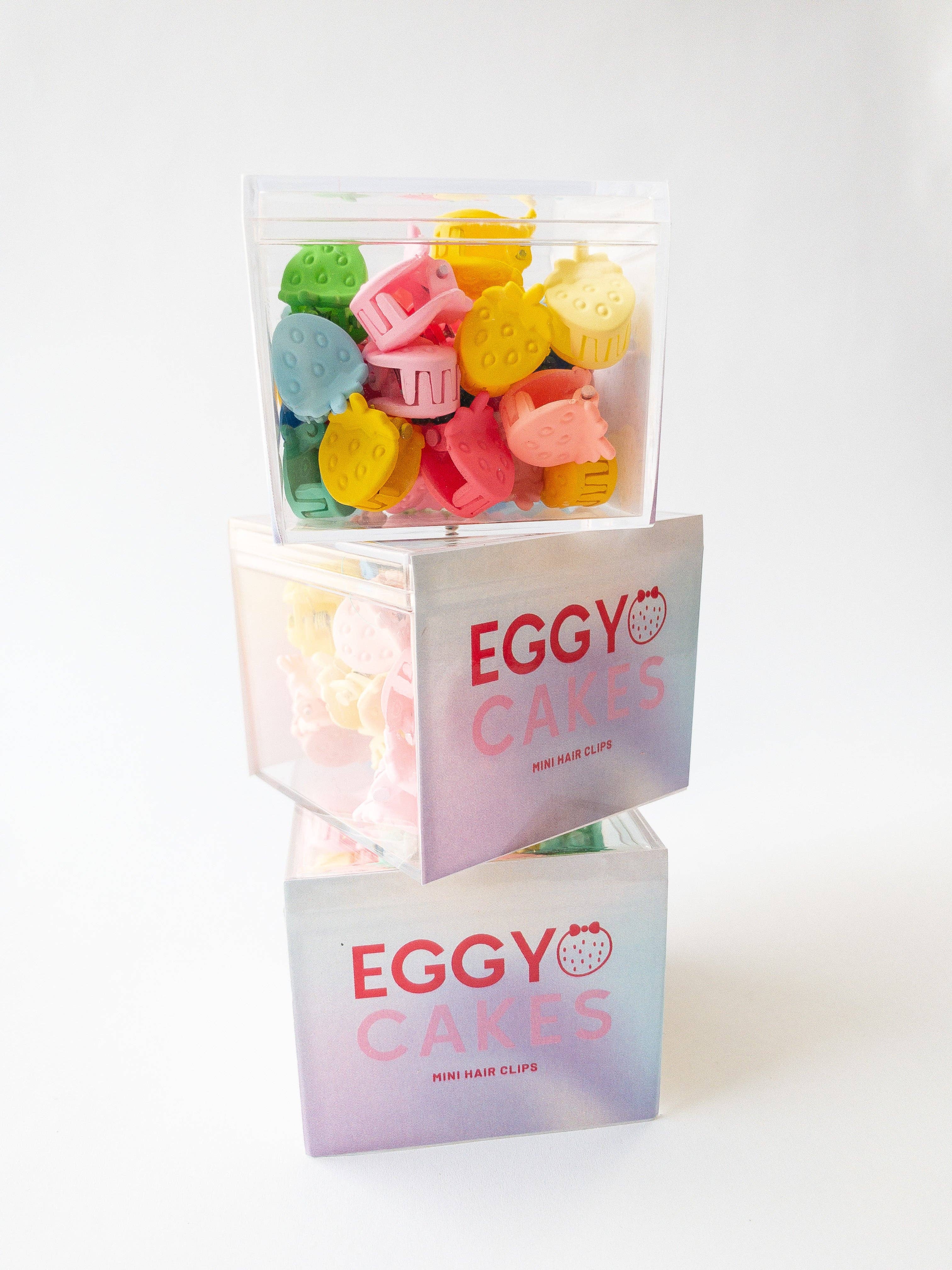 Eggy Cakes - Mini Strawberry Hair Clips (36 Pack)