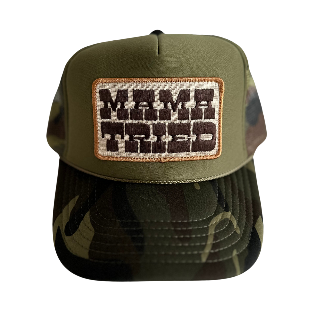 Local Beach Trucker Hat - Mama Tried (Camo)