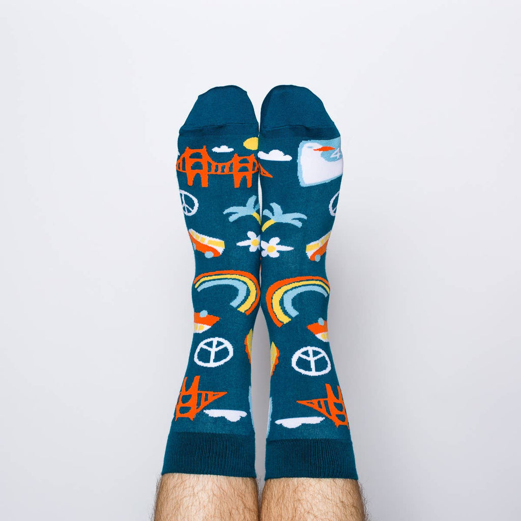 Yellow Owl Workshop Crew Socks - San Francisco