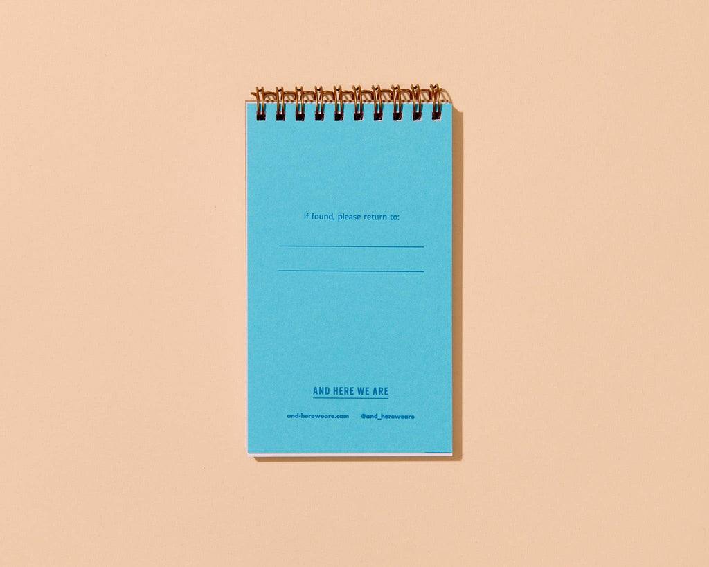 And Here We Are Spiral Notebook - Pink Shells