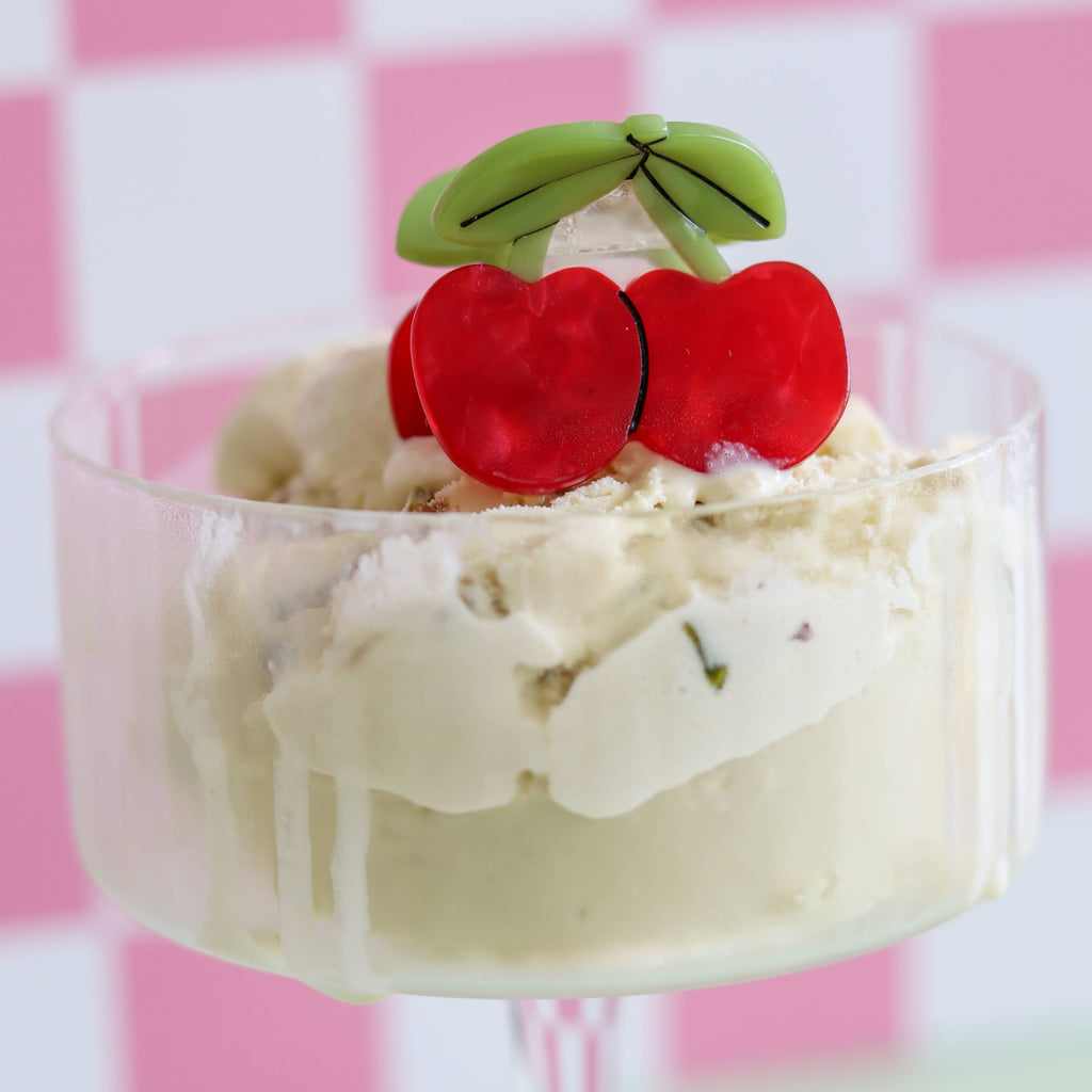 Jenny Lemons Hair Claw Clip - Mini Maraschino Cherries