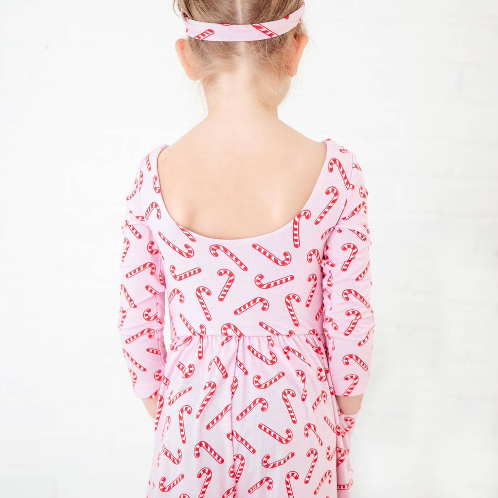 Dreamiere Leggy Romper - Candy Cane Lane (Pink)
