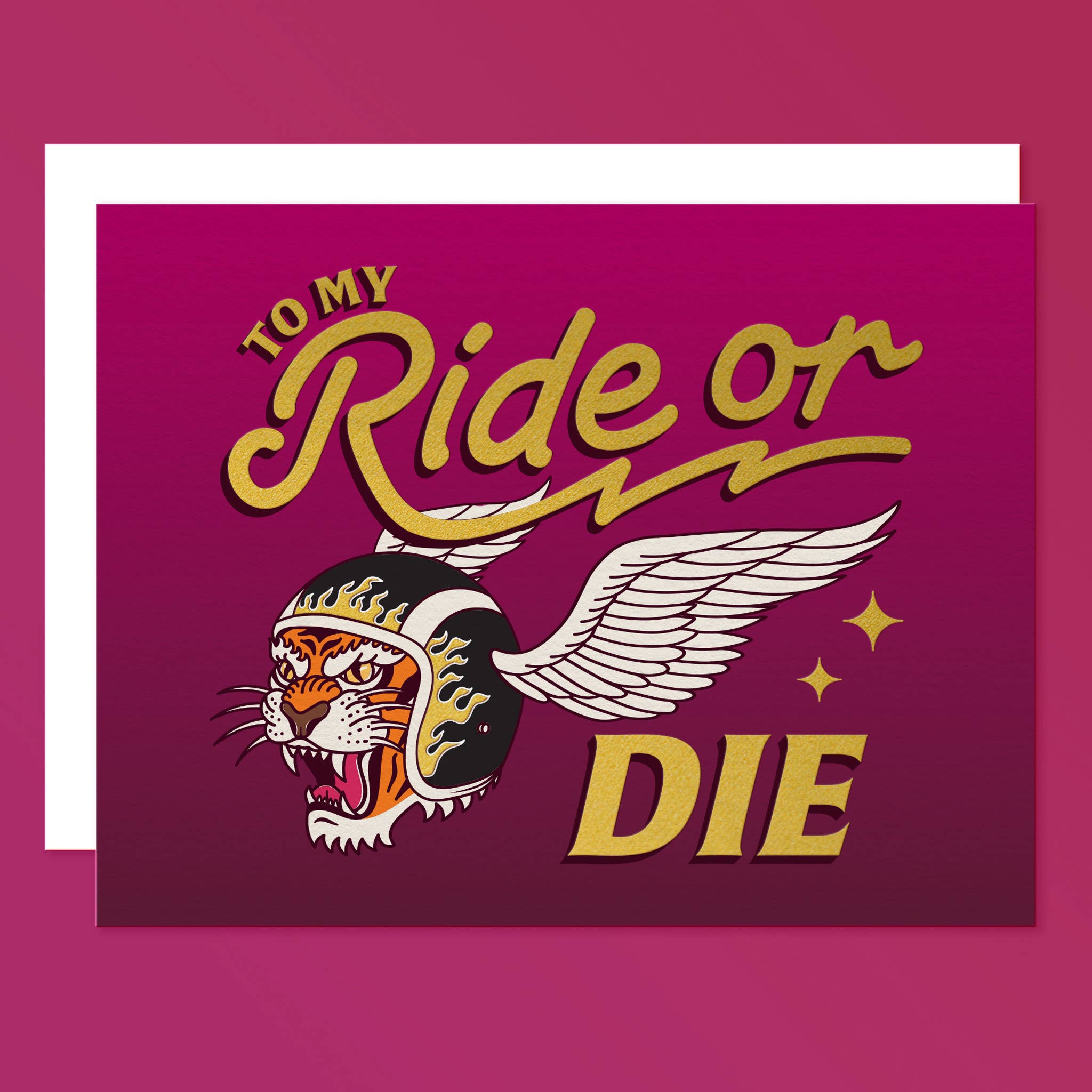 Sunshine Studios Greeting Card- Ride or Die