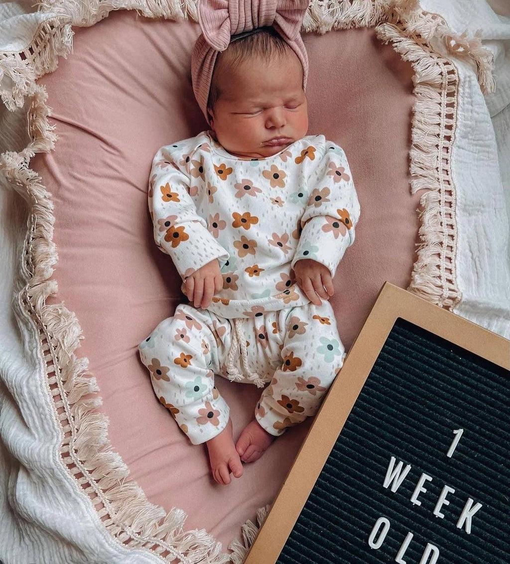 Lucky Panda Kids Lounge Set - Floral