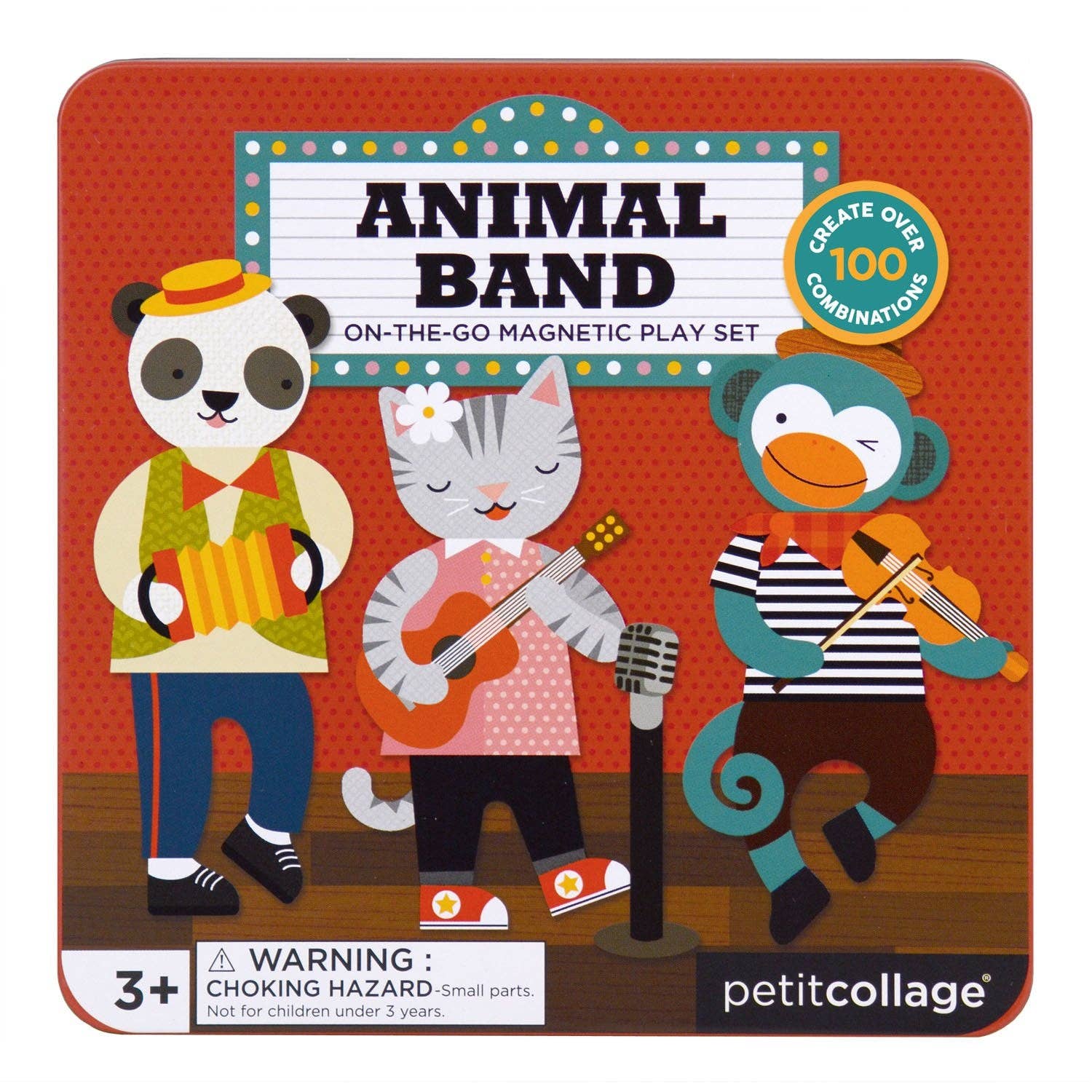 Chronicle Books - Animal Band On-The-Go Magnetic Play Set
