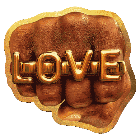 Chrome Die-Cut Sticker - LOVE Fist
