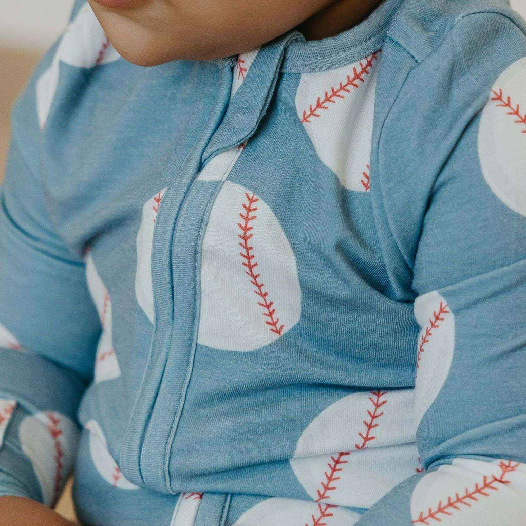 Copper Pearl Zip-Up Footie Pajama - Slugger