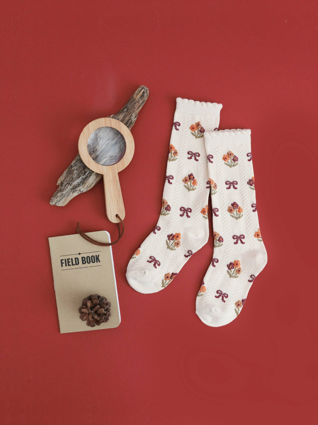 Little Stocking Co. Knee High Socks - Vanilla Floral