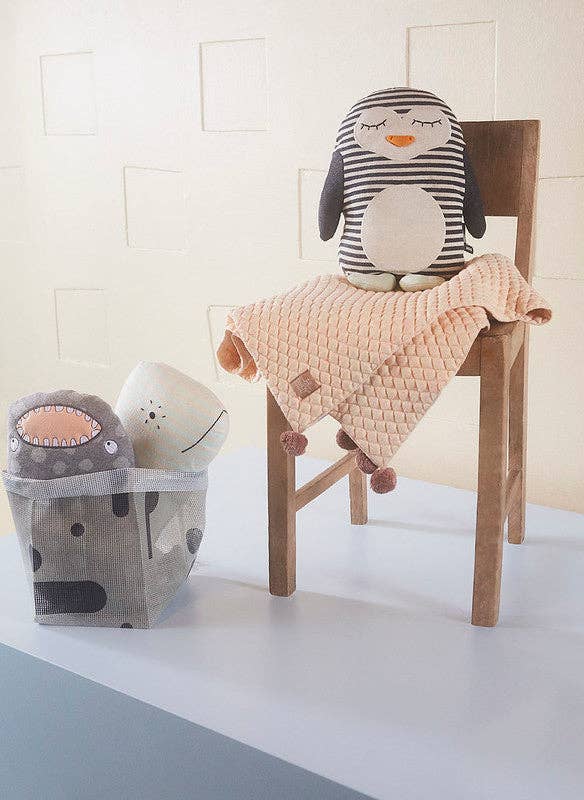 OYOY LIVING DESIGN - Penguin Pingo Cushion - White / Black