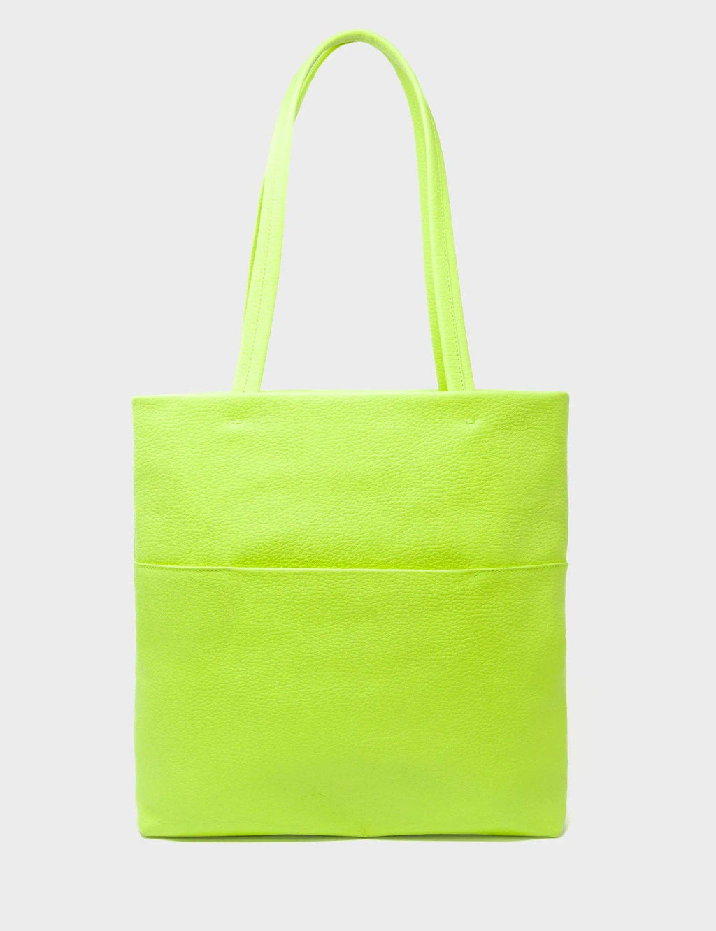 Min & Mon - Matt Sharp Green Leather Tote Bag - Floralia Design