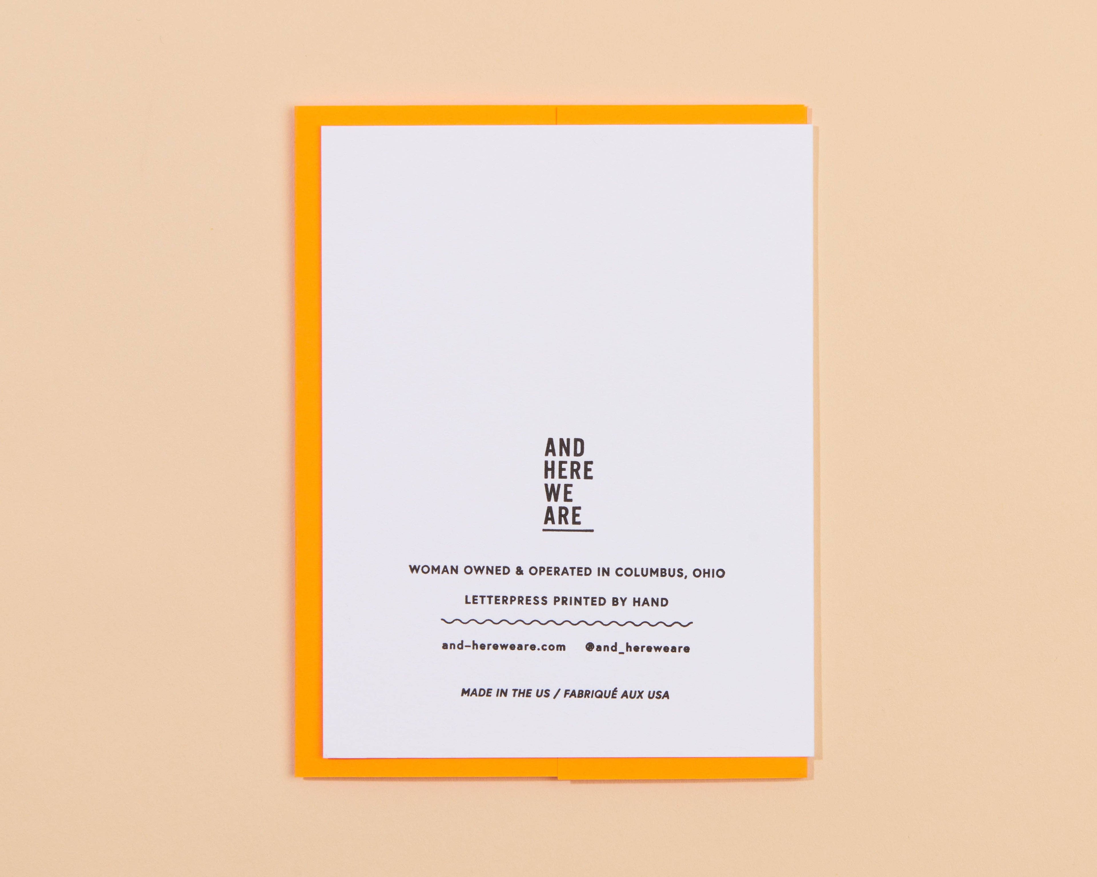 And Here We Are Greeting Card - Your Future is Bright