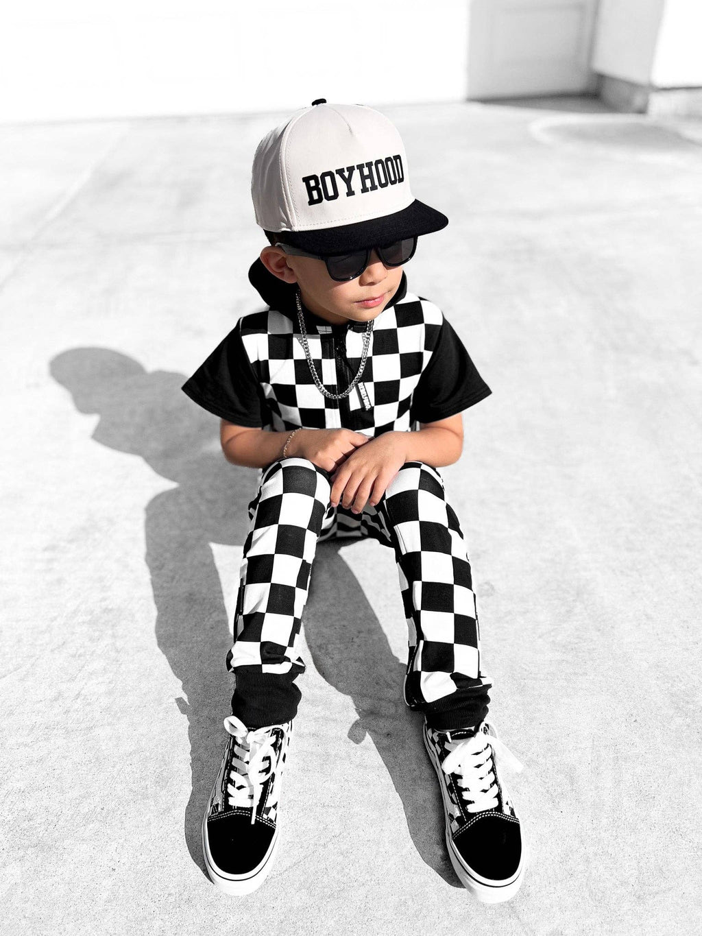 Rebel Bro Hooded Rebel Short Sleeve Romper - Venice