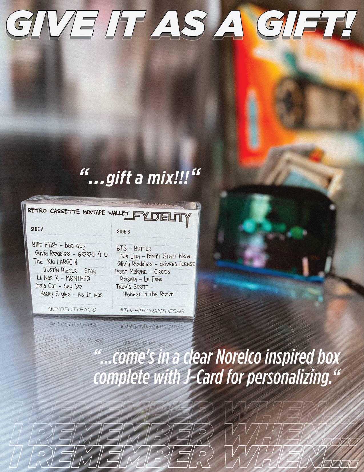 Fydelity - Retro Cassette Wallet (Black)