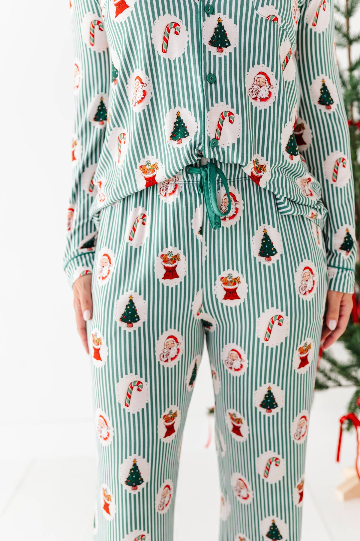 Kiki + Lulu Women's Lounge Set - Christmas Classic Stripe