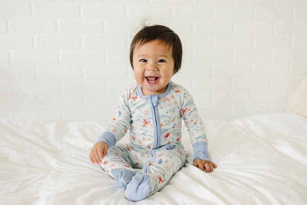 Little Joy Co. Modal Zippy Romper - Coastal Cutie