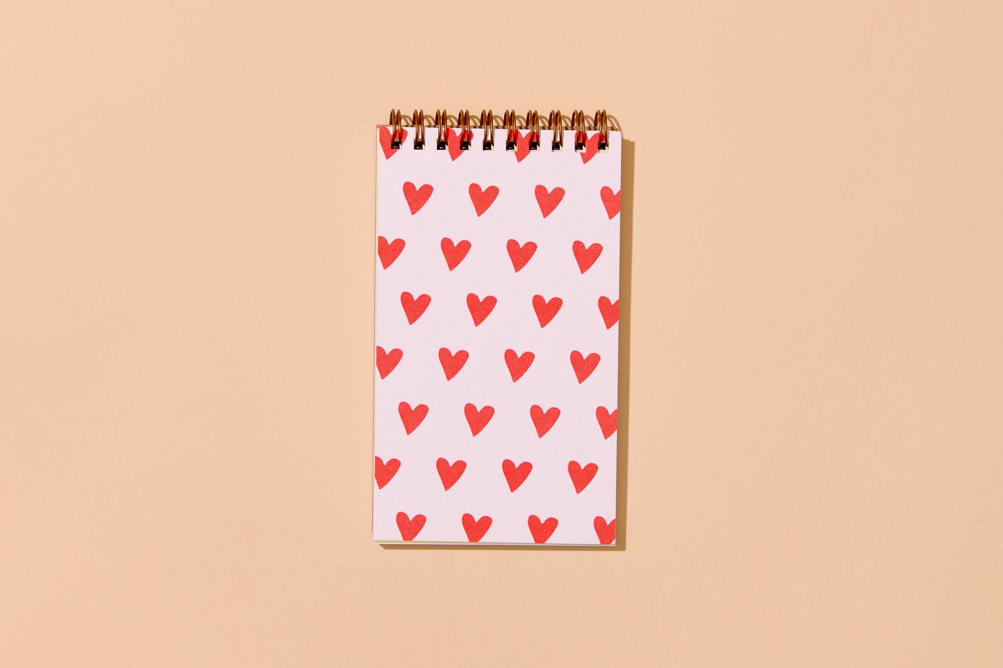 And Here We Are Spiral Notebook - Red Hearts