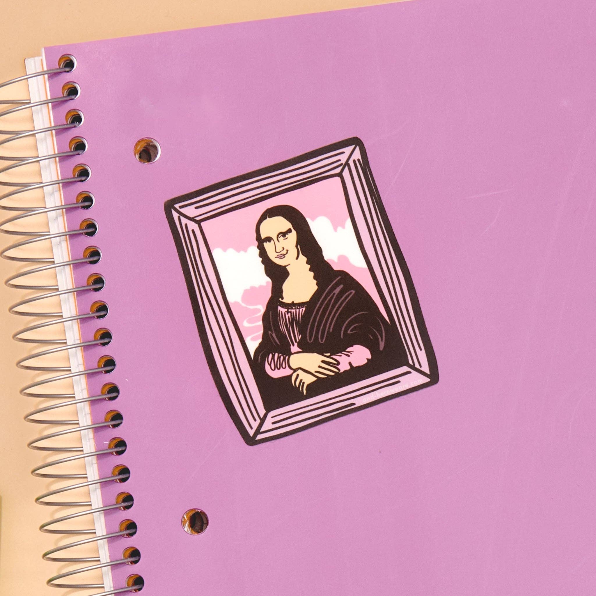 And Here We Are Sticker - Mona Lisa