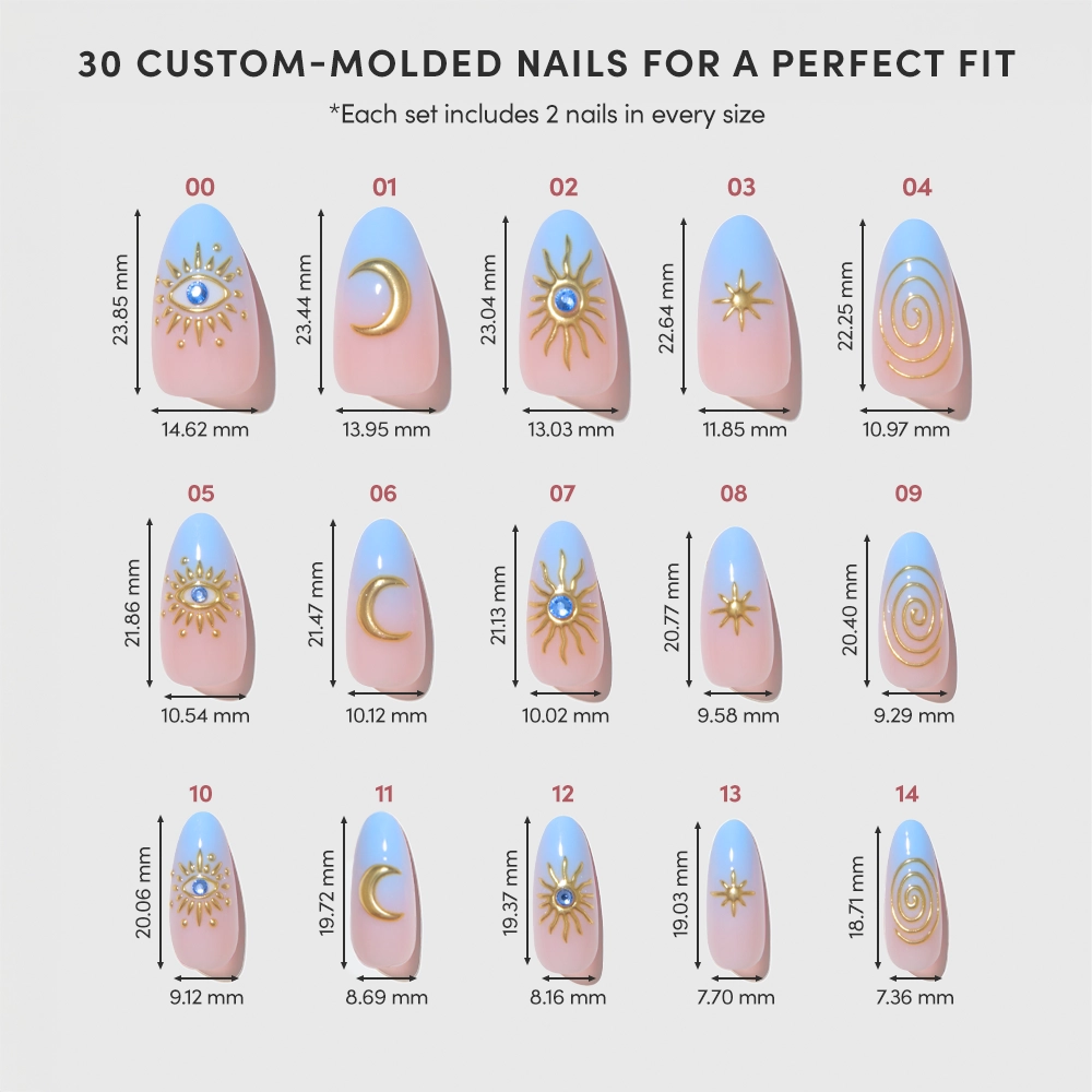 Glamnetic Press On Nails - Spirited Sky