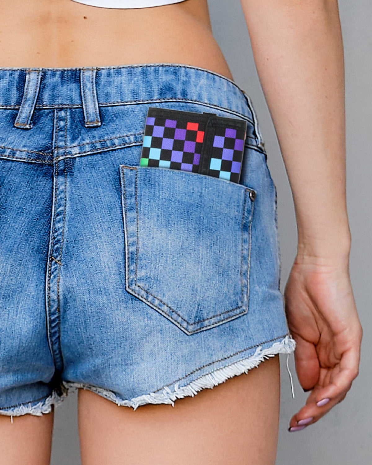 Fydelity - RFID Bifold Wallet (Rainbow Check)