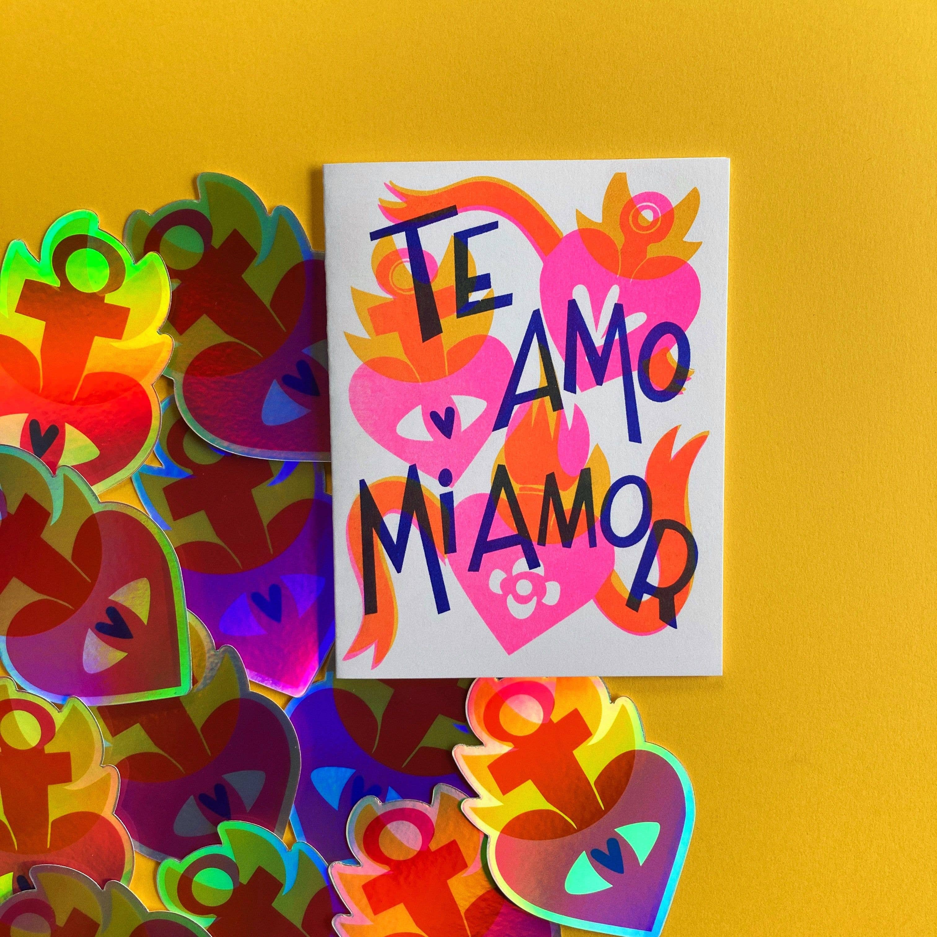 Pier Six Press Risograph Greeting Card - Te Amo Mi Amor