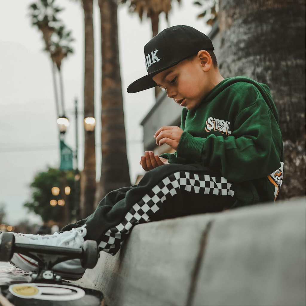 Little Trouble - Checker Joggers